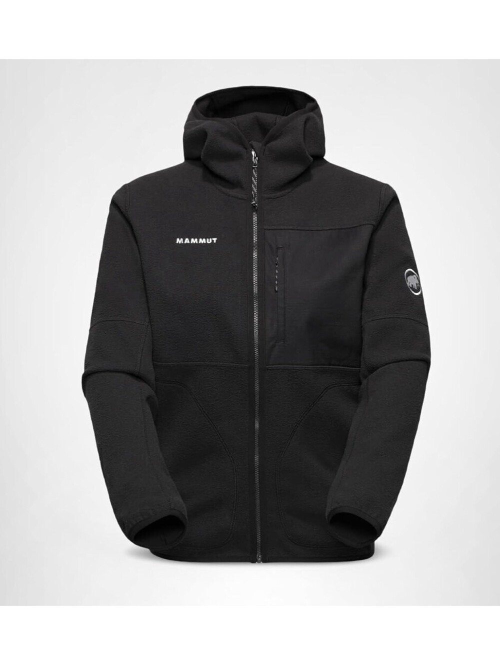 Mammut Tamaro Midlayer Hooded Fleece Jacket Men’s L Black Pristine Condition